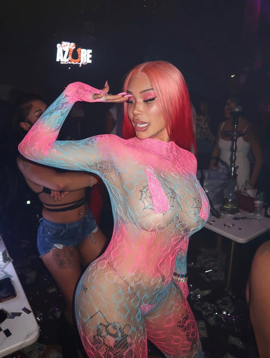 Cotton Candy Sherice Fishnet Bodystocking One Size Fits All