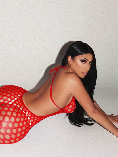 Suki Fishnet Bodystocking Fits XS-L