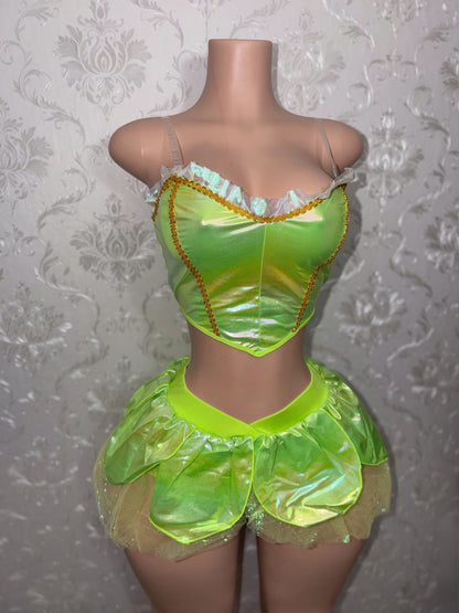 Fairy Princess Costume with Skort and Thong 3 Piece Set