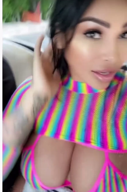 Meshkini 3 Piece Set with Long Sleeve Shawl Fits XS-L