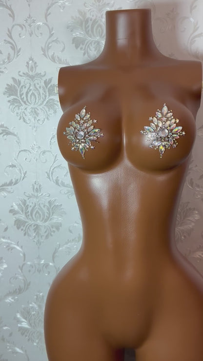 Crystal Pasties Starburst Traditional with Stars